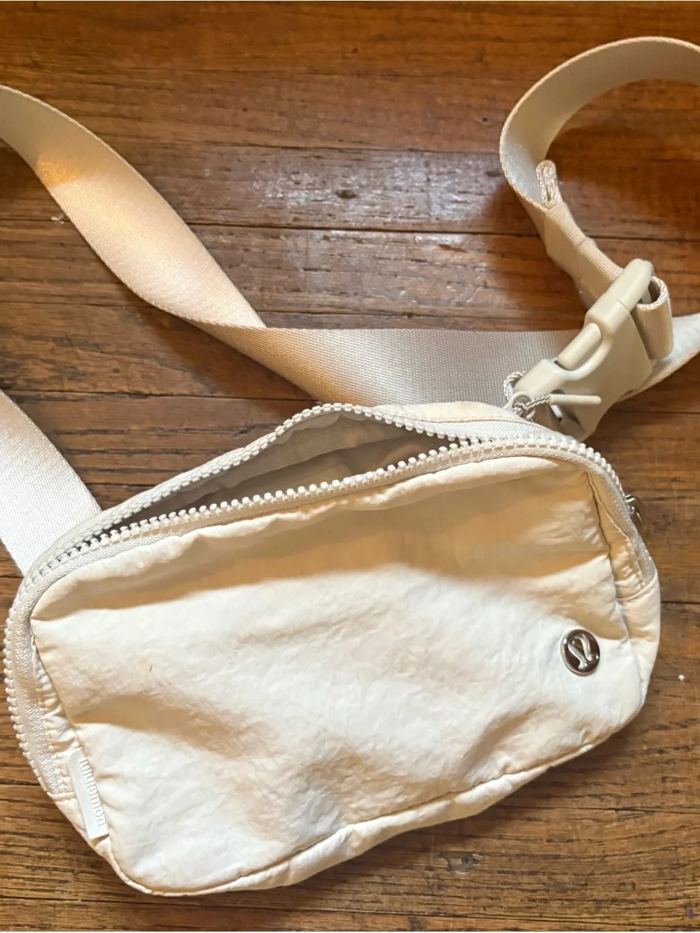 lululemon athletica Cream Crossbody Belt Bag